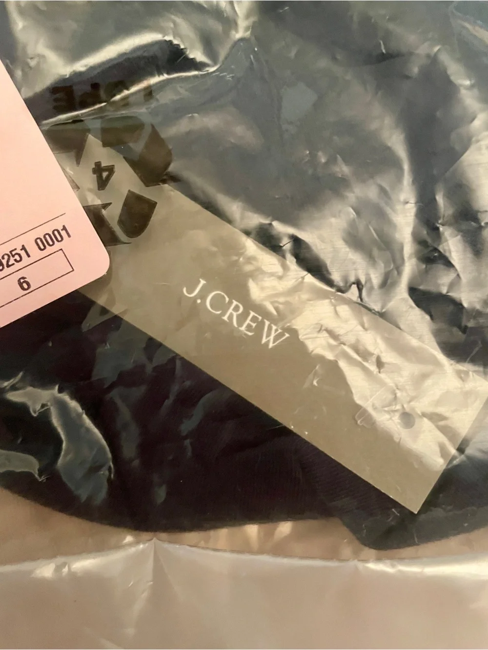 J. Crew Classic Tissue Crepe Turtleneck. 100% cotton. Medium in Navy. NWT.